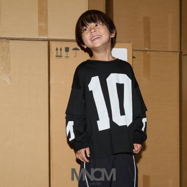 【MNCM】【どちらが前でもOK】【カイテキ天竺】プリントレイヤードビッグTシャツ