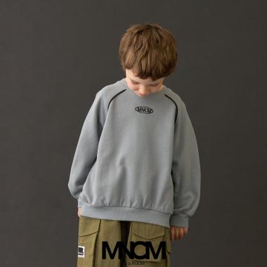 【MNCM】【毛玉バイバイ裏起毛】ラグランパイピングビッグスウェット