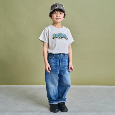 【ともデニ】ストレートデニムパンツ