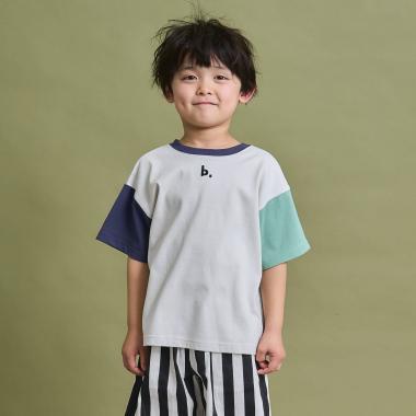 【防汚・速乾・型崩れしない】【どちらが前でもOK】テトラード配色Tシャツ