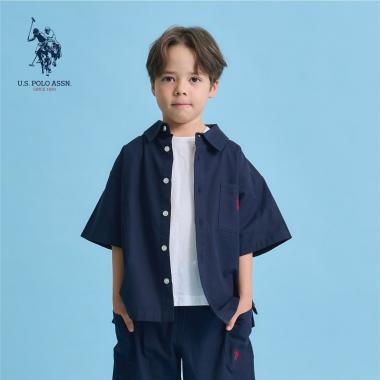 【U.S. POLO ASSN.】【セットアップ可】半袖リラックスシャツ