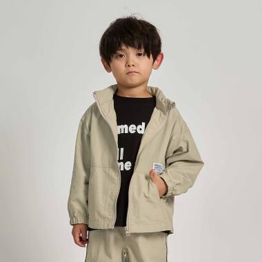 【スクール対応】【撥水・防汚・耐久・UV】収納袋付マウンテンパーカー(反射シート付き)