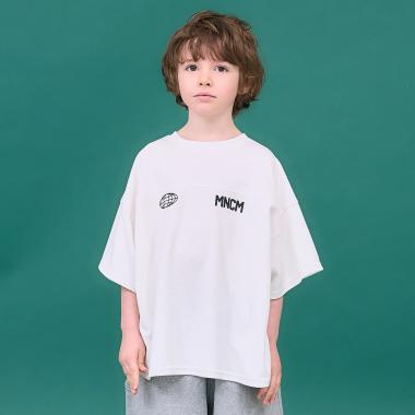 【セットアップ可】どちらが前でもOK！メッシュビッグサイズTシャツ【MNCM】
