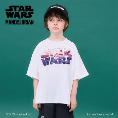 【STAR WARS】【防汚・吸水速乾・UV】【カイテキ天竺】ロゴプリントﾄBIGTシャツ