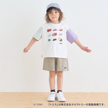 【一部予約商品】【トミカ】【防汚・速乾・UV】【カイテキ天竺】TOMICA集合配色Ｔシャツ