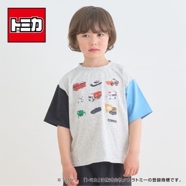 【一部予約商品】【トミカ】【防汚・速乾・UV】【カイテキ天竺】TOMICA集合配色Ｔシャツ
