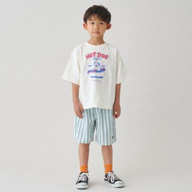 【接触冷感】総柄ハーフパンツ