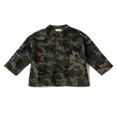 ワイドシルエットミリタリージャケット