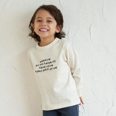 アソートロゴプリント長袖Tシャツ【PTPR】